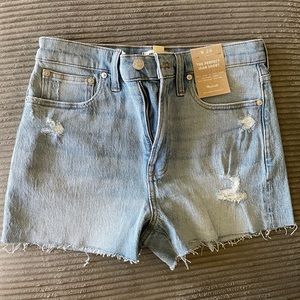 Madewell High rise The Perfect Jean Short